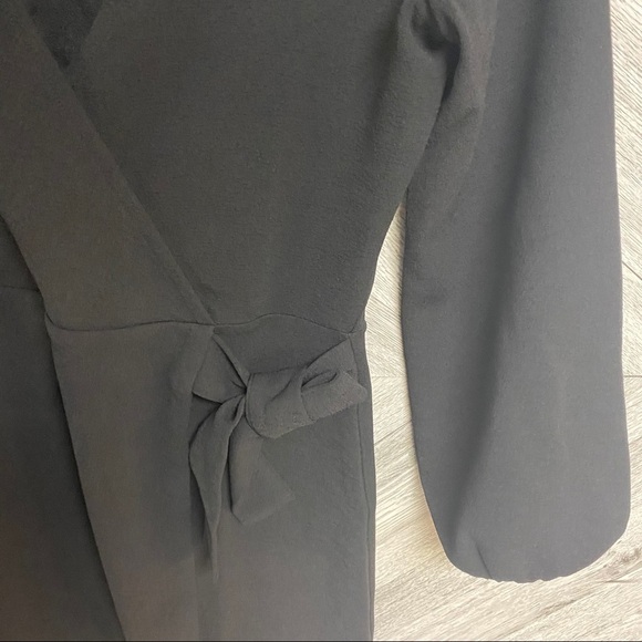 Madewell Texture & Thread Side Tie Dress Black XS - Picture 10 of 11